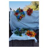 Artificial Flower Arrangements including Wreaths and Bouquets