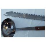 Vintage Kitchen and Utility Tools including Knives, Razors, and Glasses