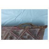 Ceramic Tribal Wall Mask with Geometric Pattern