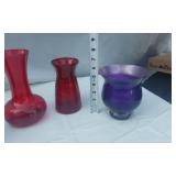 Lot of Decorative Glass and Ceramic Vases