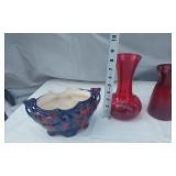 Lot of Decorative Glass and Ceramic Vases