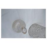 Crystal Glassware including Vase, Compote, and Decanter