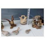 Lot of Bird Figurines from Various Brands including Andrea, Homco, OMC, and UCGC