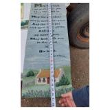 Lot of Miscellaneous Household and Decorative Items including Irish Blessing Wall Hanging, Greeting Cards, and Garden Decor