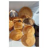 Large Lot of Woven Baskets