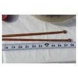 Dolphin Decor Fan, Vintage Plate, Drumsticks, and Other Decorative Items