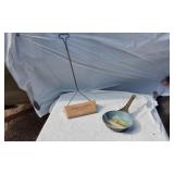 Lake Lillian Farmers Elevator Co. Oil Dust Pan and Hand-Painted Cold Handle Pan