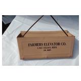 Lake Lillian Farmers Elevator Co. Oil Dust Pan and Hand-Painted Cold Handle Pan