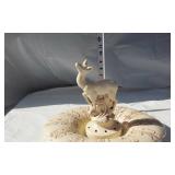 Red Wing USA 526 Ceramic Console Bowl with Deer Figure