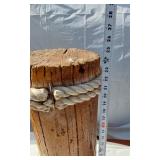 Ceramic Nautical Post with Rope Detailing