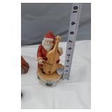 Welcome Sign with Butterfly Design, Santa Figurine, and Assorted Decorative Items