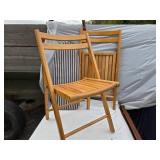 Wooden Folding Chairs, Card Table and Ironing Board