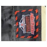 Leather Motorcycle Apparel including Interstate Leather Vest Size L and Interstate Leather Chaps Size Small. And Milwaukee Vest Liner SizeL