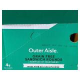 B - Lot of 6 Outer Aisle Gourmet Everything Sandwich Slices 6.13oz Each