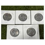 Lot of 5 Susan B. Anthony Dollars