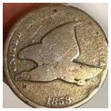 1858 Flying Eagle Cent