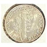 1944 Mercury Dime XF
