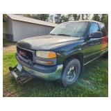 2001 GMC Sierra SL 4 Door Extended Cab Plow Truck