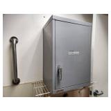 Metal Wall-Mount Storage Cabinet 1-door/2-shelf