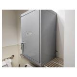Metal Wall-Mount Storage Cabinet 1-door/2-shelf