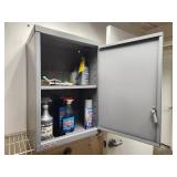 Metal Wall-Mount Storage Cabinet 1-door/2-shelf