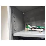 Metal Wall-Mount Storage Cabinet 1-door/2-shelf