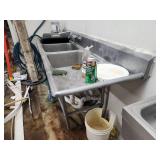 Stainless Steel 3 Bay Sink Wash Station