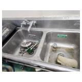Stainless Steel 3 Bay Sink Wash Station