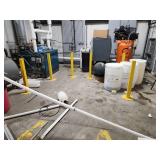 Lot of (9) Medium Duty Metal Bollards | Surface Mount