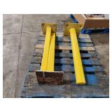 Lot of (9) Medium Duty Metal Bollards | Surface Mount