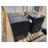 Lot of (4) Metal File Cabinet 3-drawer