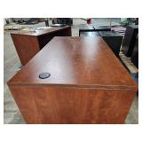 Lot of (2) Wooden Office Computer Desks