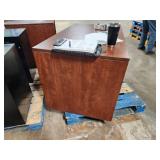 Lot of (2) Wooden Office Computer Desks