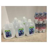 Distilled Water and Spring Water