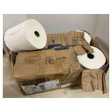 White Hard Roll Towels