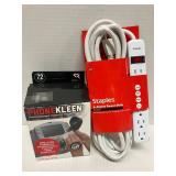Power Strip and Cleaning Wipes