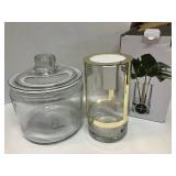Glass Jar and Vase