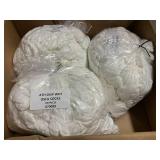 Bulk White Try-On Socks