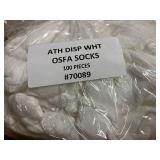 Bulk White Try-On Socks