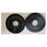 Two 5LB 2-Inch Weight Plates (Used)
