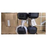 A pair of 40LB Rubber hex Dumbbells (NEW)