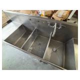 Stainless Steel 3 Compartment Sink
