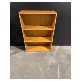 Wooden 3-Shelf Bookcase