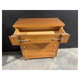 Mid-Century Modern Mahogany 5-Drawer Chest
