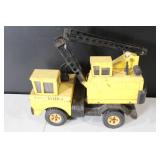 Vintage Mighty Tonka Yellow Crane Truck Diecast Steel Toy