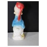 Vintage Donald Duck Rubber Figure with Bow Tie