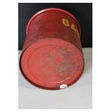 Vintage Red Gasoline Can and NAPA Tools & Equipment Rolling Cart
