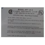 AMF Paragon Model APT15-0 Heavy-Duty 24 Hour Timer with Original Box