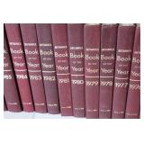 Large Collection of Encyclopedia Yearbooks and Reference Books, 1940s-1990s