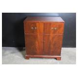 Vintage General Electric Wood Cabinet Console Shell